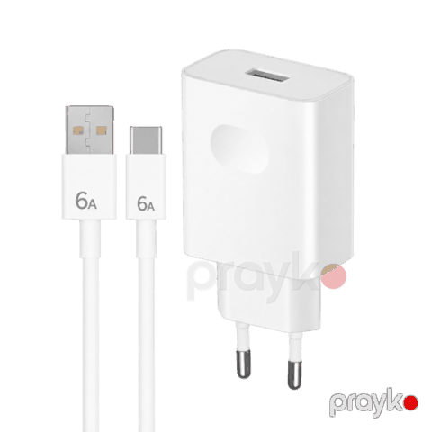 Honor SuperCharge USB Port/Cable-Type C Adapter 45W HN-110410E00 White — Bakı
