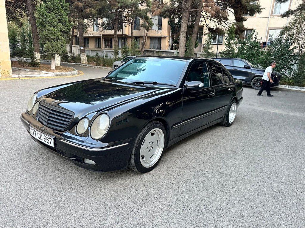 Mercedes E 220, 2.2 L, 2000 il, 340 000 km — Avtomobillər, Bakı (2)