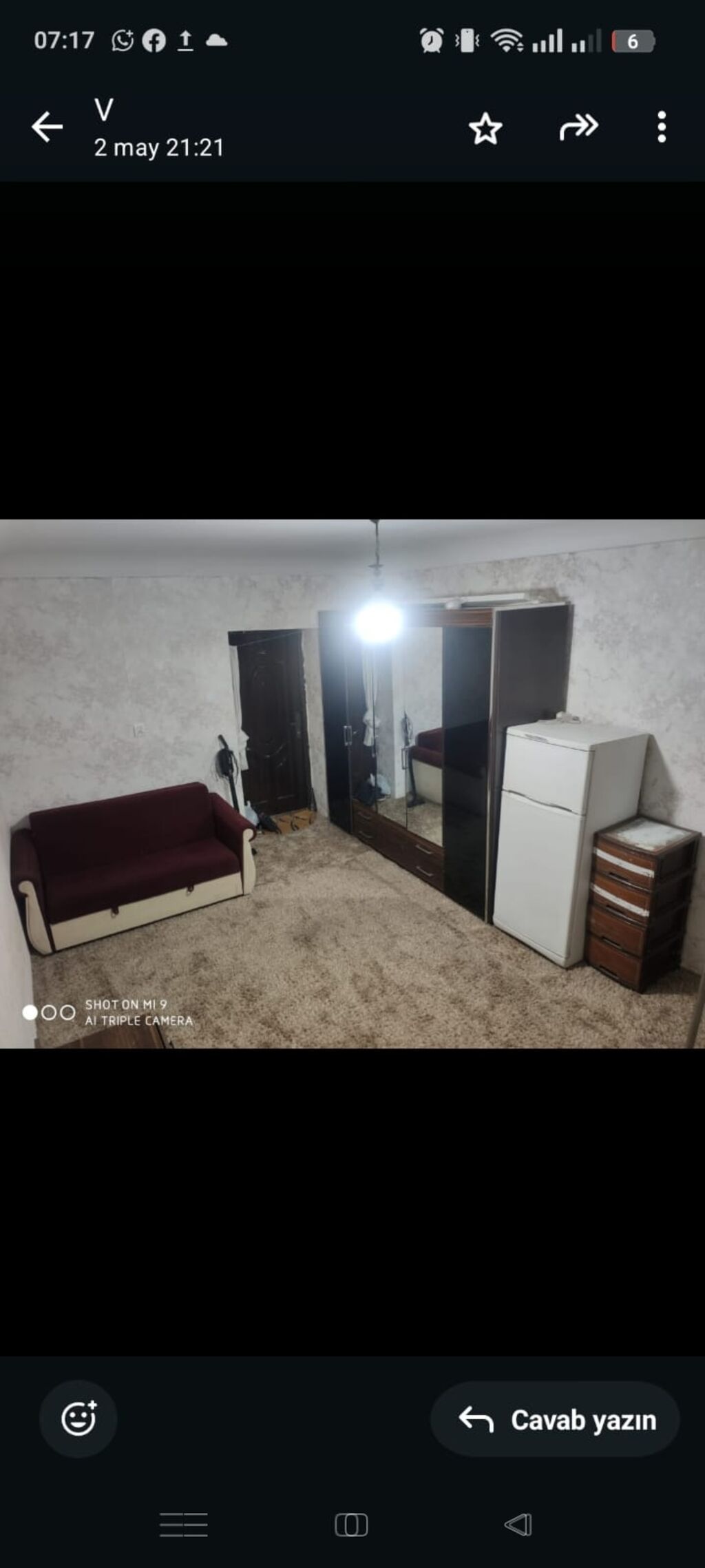 Qarayevde 5/3 mertebesinde 1 otaqli ev 300 azn ev 2 neferden artiq — Mənzil, Bakı (5)