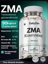 ZMA Kompleks – testosteron gücləndiricisi Məhsul: DailyZen ZMA — ProVitBaku