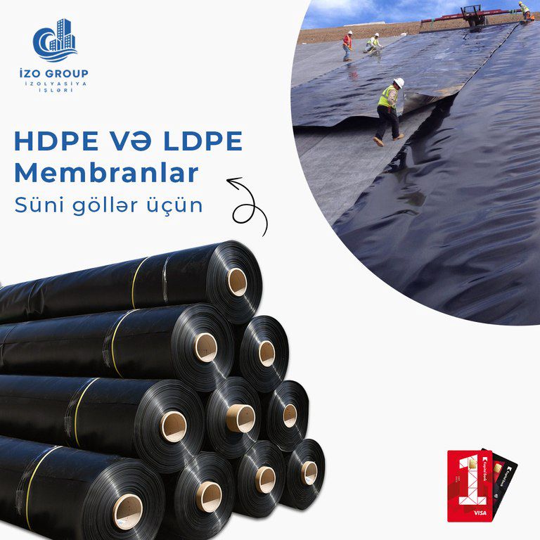 Süni göl membranı "Hdpe, Ldpe" — Təmir və inşaat, Bakı (5)