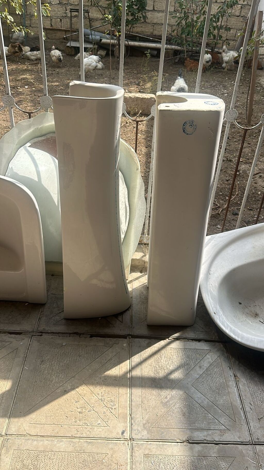 Mətbəx və vanna otağı üçün moykalar və ayaq dayaq hissələri - 2 ədəd — Lavabolar, Şirvan (3)