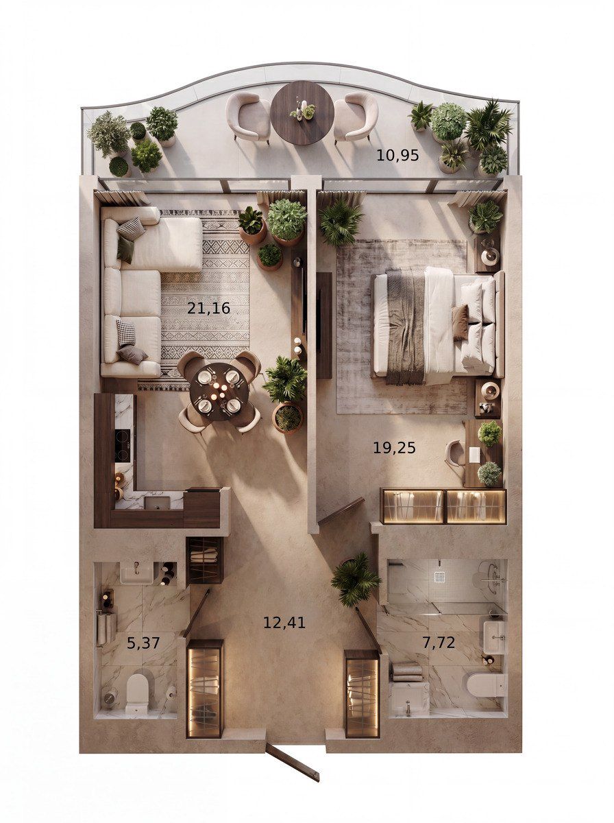 Satılır 2 otaqlı yeni tikili 76.8 m² — Mənzil, Bakı (2)