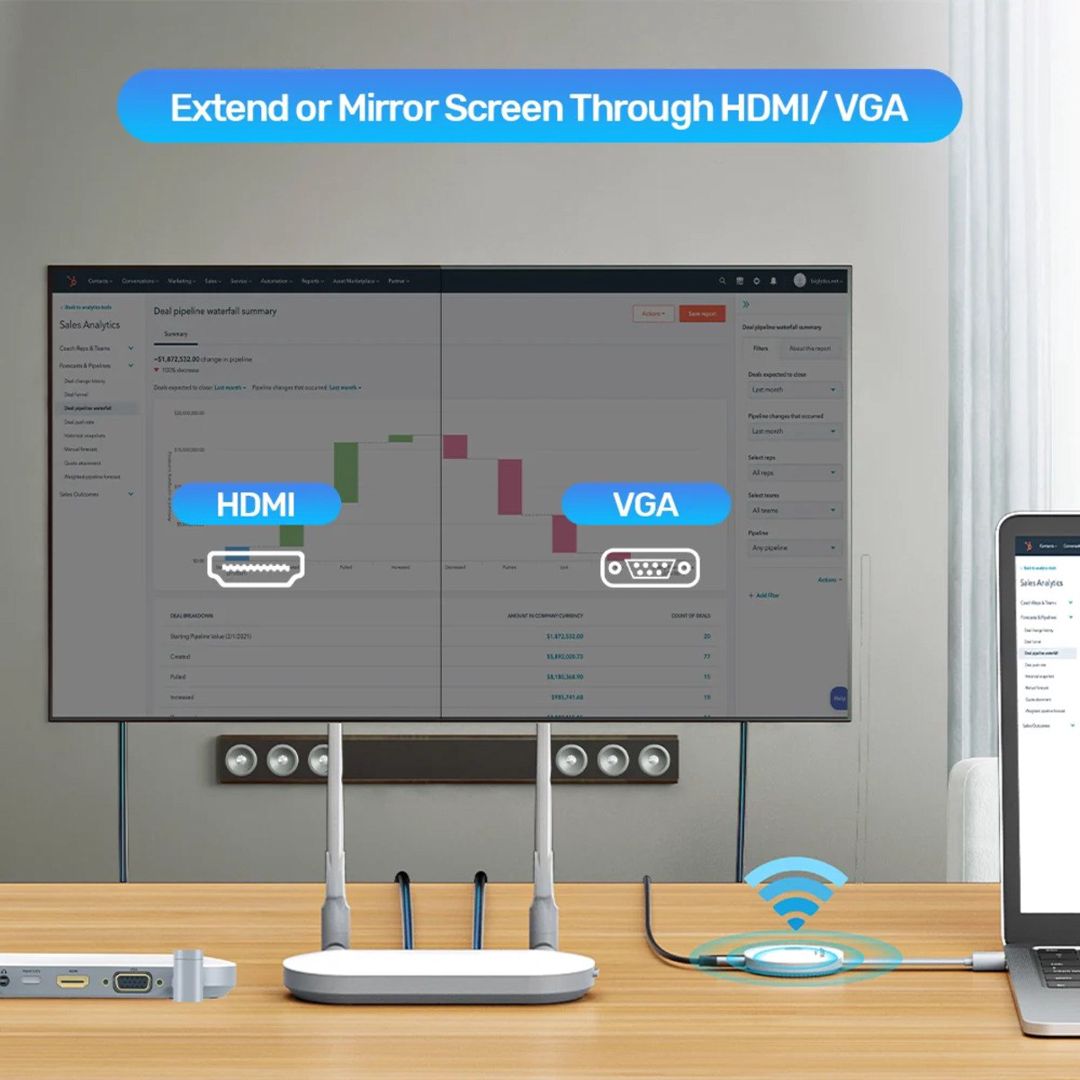 Unitek Wireless HDMI — simsiz HDMI ötürücü və qəbuledici dəsti — Periferik cihazlar, Bakı (4)