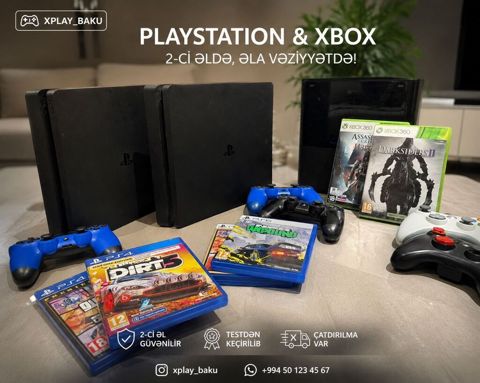 Playstatıon VƏ Xbox Satışı Hazırda mövcuddur Bütün məhsullar — Bakı