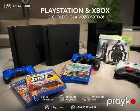 Playstatıon VƏ Xbox Satışı Hazırda mövcuddur Bütün məhsullar — Bakı