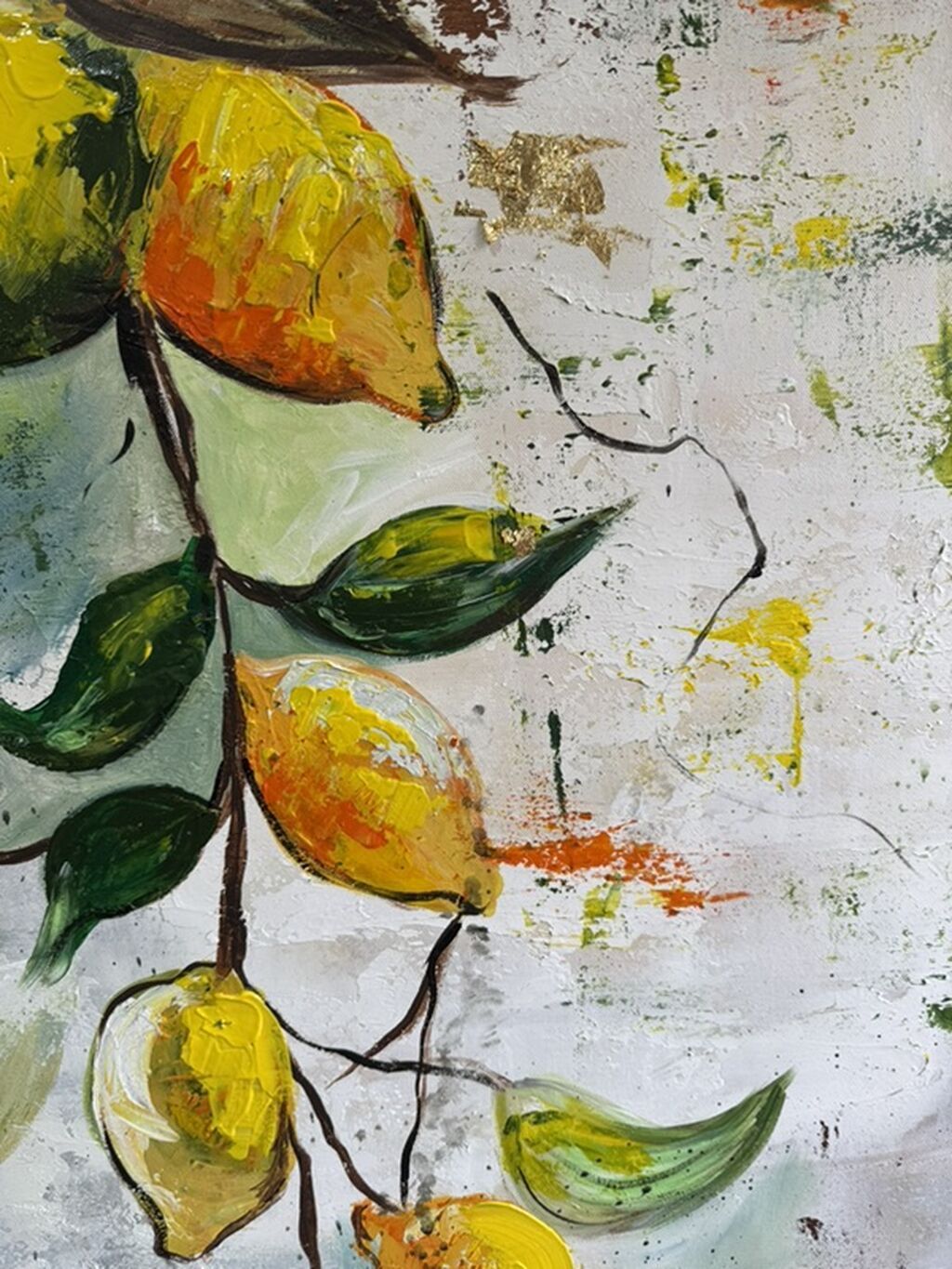 Məhsul: Orijinal rəsm əsəri – “Limon budağı” (çərçivəli) Təsvir — Şəkillər, plakatlular və çərçivələr, Bakı (4)