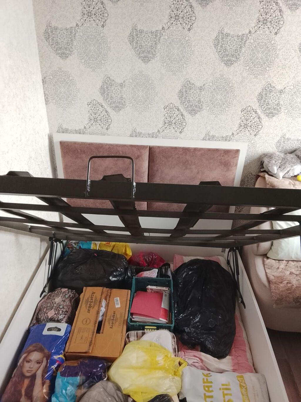 İşlənmiş, İkinəfərlik çarpayı, Bazalı, Matras ilə, Siyirməsiz, Azərbaycan — Yataqlar, Xırdalan (2)