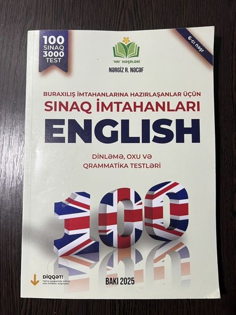 İngilis dili-100 sınaq Nərgiz Nəcəf, “NN Nəşrləri”), 6-cı nəşr — Digah