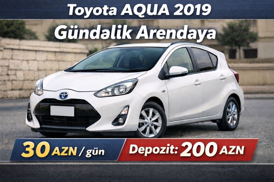 "Toyota Aqua 2019" avtomobil icarəyə verilir — Xidmətlər, Bakı