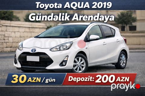"Toyota Aqua 2019" avtomobil icarəyə verilir — Bakı