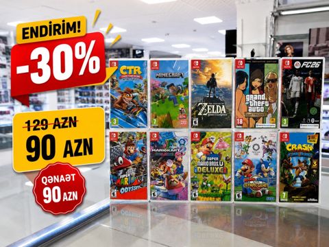 Nintendo Swich "Mario" oyun diski — Bakı