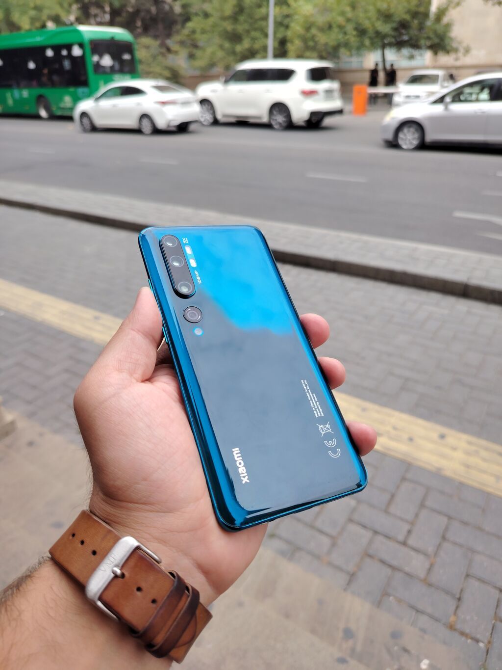 Xiaomi Mi Note 10, 128 GB, rəng - Göy, Zəmanət, Sensor, Barmaq izi — Xiaomi, Bakı