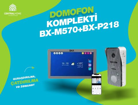 Domofon dəsti BAX BX-M570+BX-P218 — Bakı