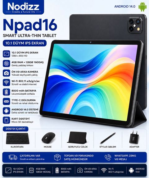 Nodizz Npad16 planşet — Bakı