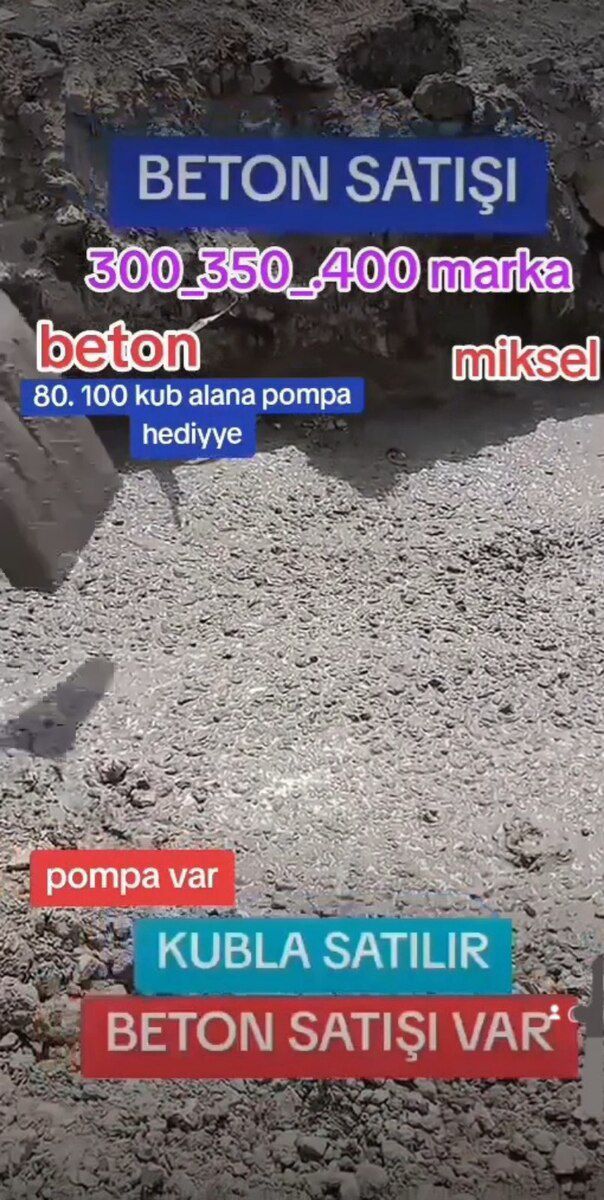 Beton sifarişi — Təmir və inşaat, Bakı (3)