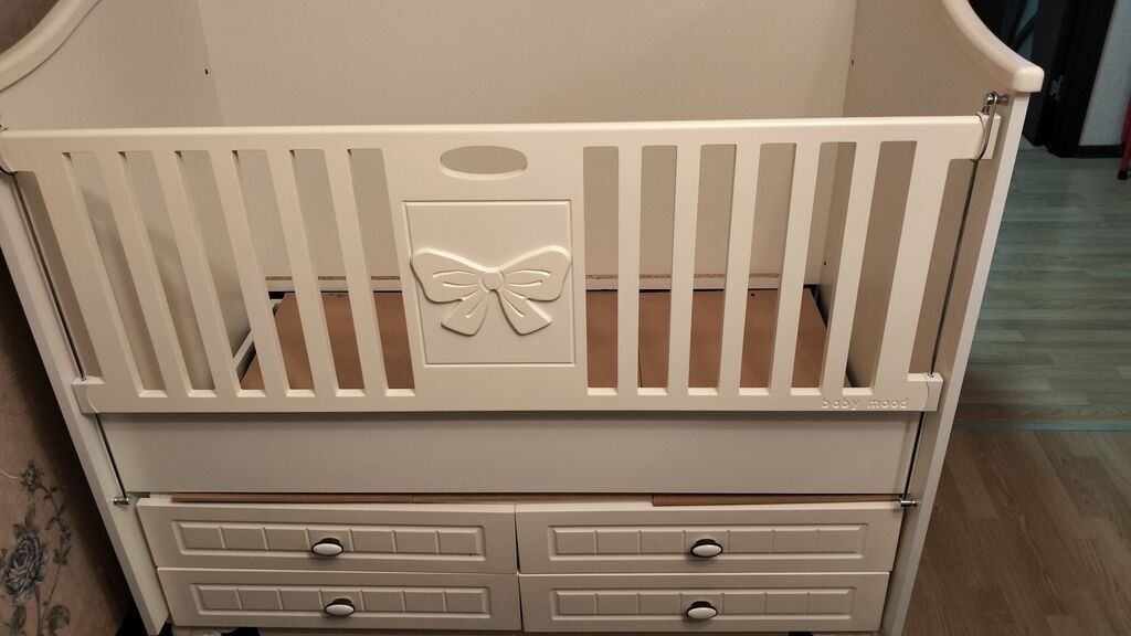 Uşaq beşiyi – “Baby Mood” modeli - Rəng: krem/ivori - Material — Bəşikləri, Bakı (3)
