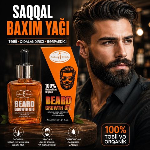 Saqqal baxım yağı — Bakı