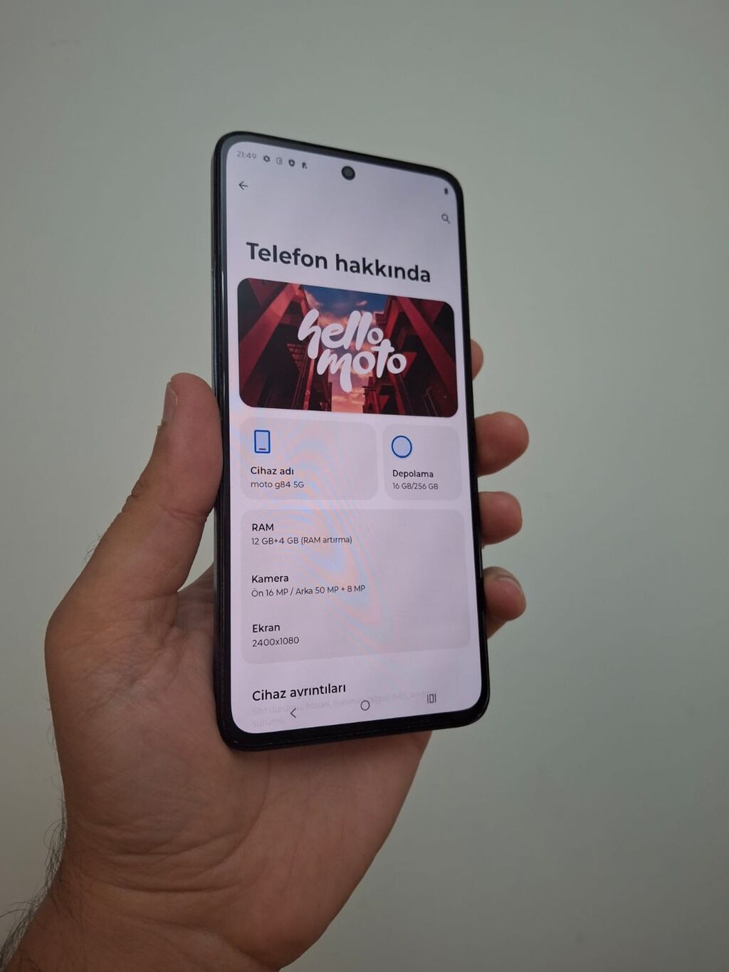 Motorola Moto G54, 256 GB, rəng - Göy, İki sim kartlı — Motorola, Bakı (3)
