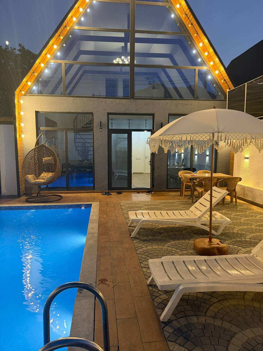 İcarəyə verilir 4 otaqlı həyət evi/bağ evi 200 m² — Ev, villa, Qəbələ (5)