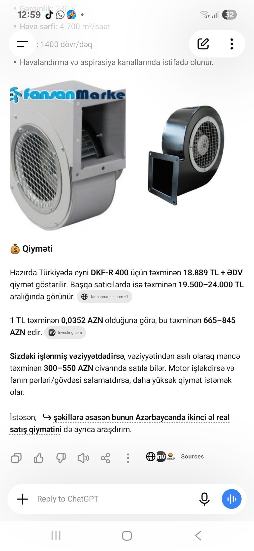 Fansan Dkf-r 400 radial kanal tipli havalandırma fanı Xüsusiyyətlər — Digər, Bakı (5)