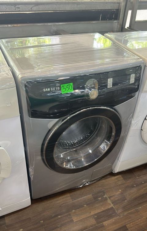 Samsung paltaryuyan maşın – ön yükləməli, inox/gümüş rəng. - Geniş ön