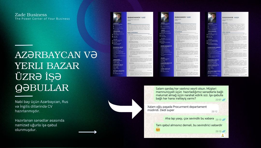 Europass CV-lərin hazırlanması — Xidmətlər, Bakı (7)