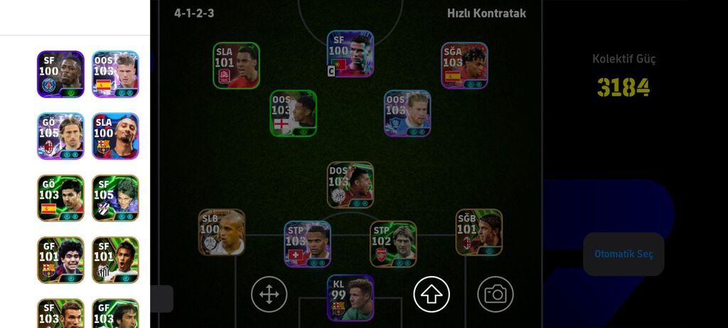 Məhsul: eFootball mobil oyunu üçün yüksək reytingli hesab/komanda — Digər, Digah (2)