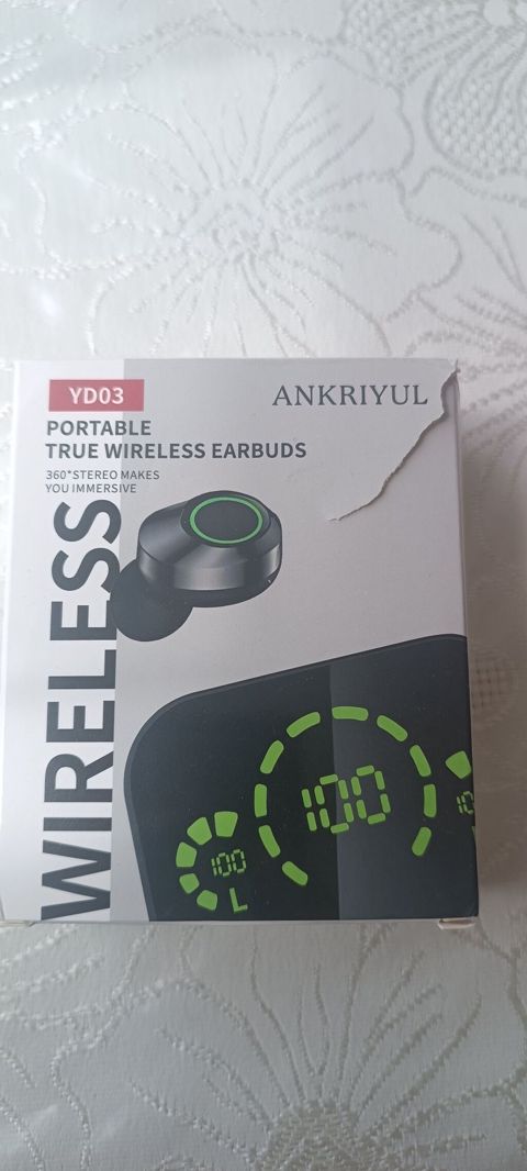 Ankrıyul YD03 – Portable True Wireless Earbuds - TWS (tam simsiz) — Bakı