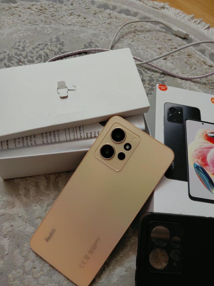 Xiaomi Redmi Note 12 (4G) Sunrise Gold 128GB/6GB — Smartfonlar, Bakı (4)