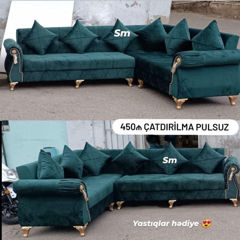Künc divan – klassik dizayn və rahatlıq bir arada - L‑şəkilli künc — Digah