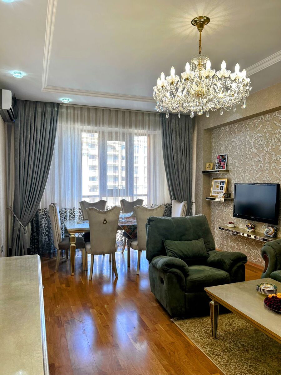 İcarəyə verilir 3 otaqlı yeni tikili 120 m² — Mənzil, Bakı (2)