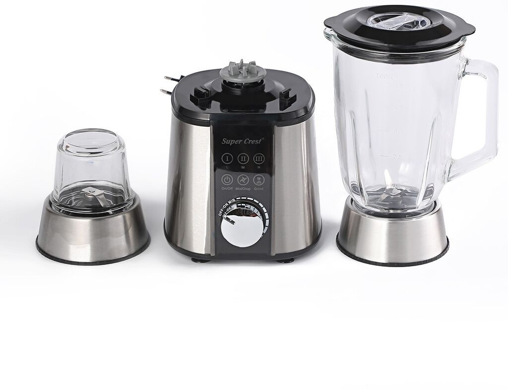 Super Crest STC-8052 2‑in‑1 blender Xüsusiyyətlər: - Güc: 600 W - 2 — Blenderlər, xırdalayanlar və mikserlər, Xırdalan (5)