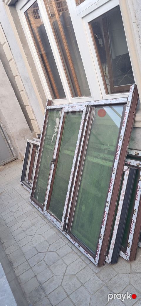Salam 4 qapi 80sm eni hunduru 240 4pencere 3ededi 110sm eni hunduru