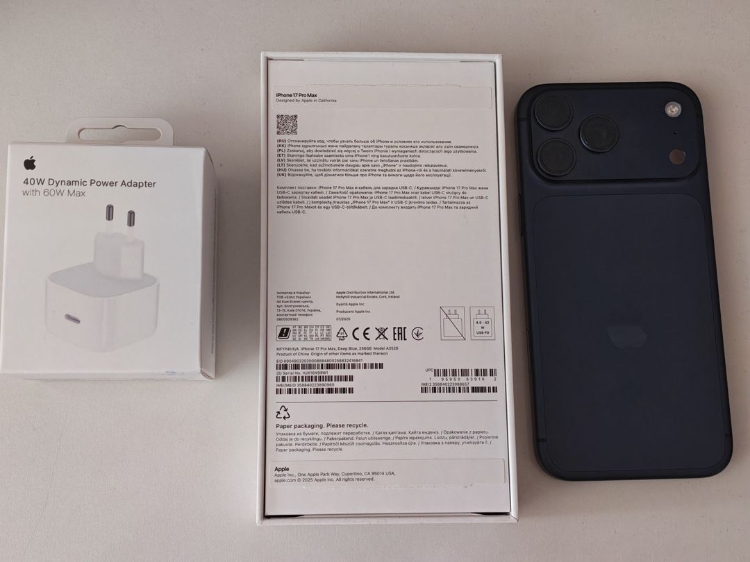 Apple iPhone 17 Pro Max Deep Blue 256GB/12GB — Smartfonlar, Bakı (4)