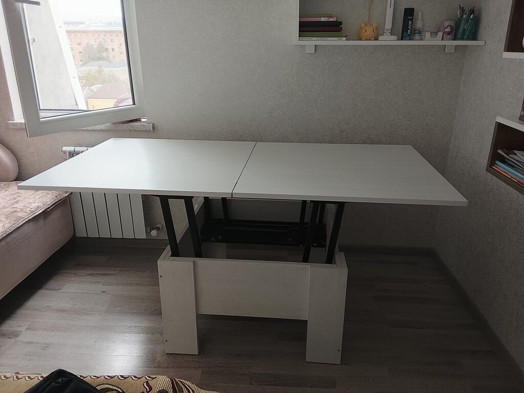 Jurnal masası, İşlənmiş, Transformer, Taxta, Kvadrat masa — Masalar, Xırdalan (3)