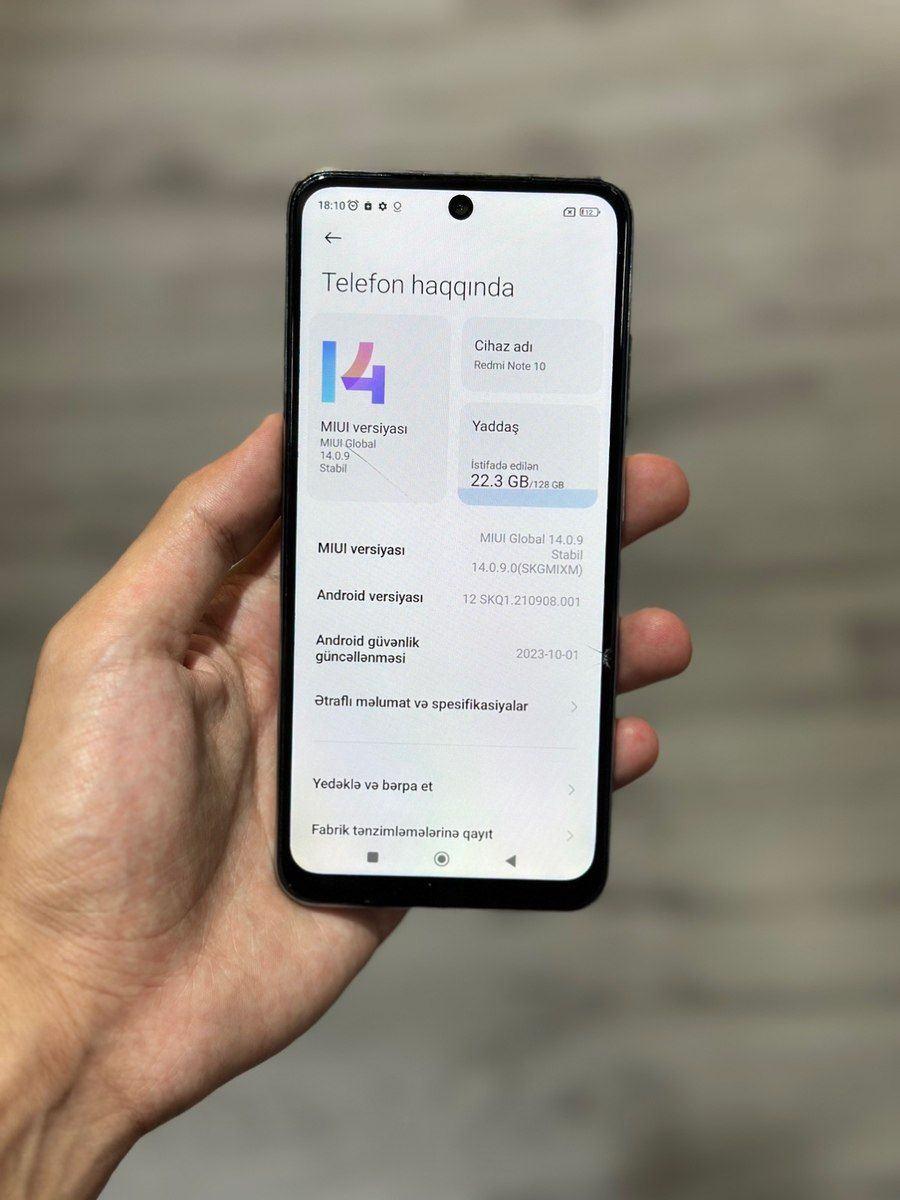 Xiaomi Redmi Note 10 Frost White 128GB/6GB — Smartfonlar, Bakı (2)