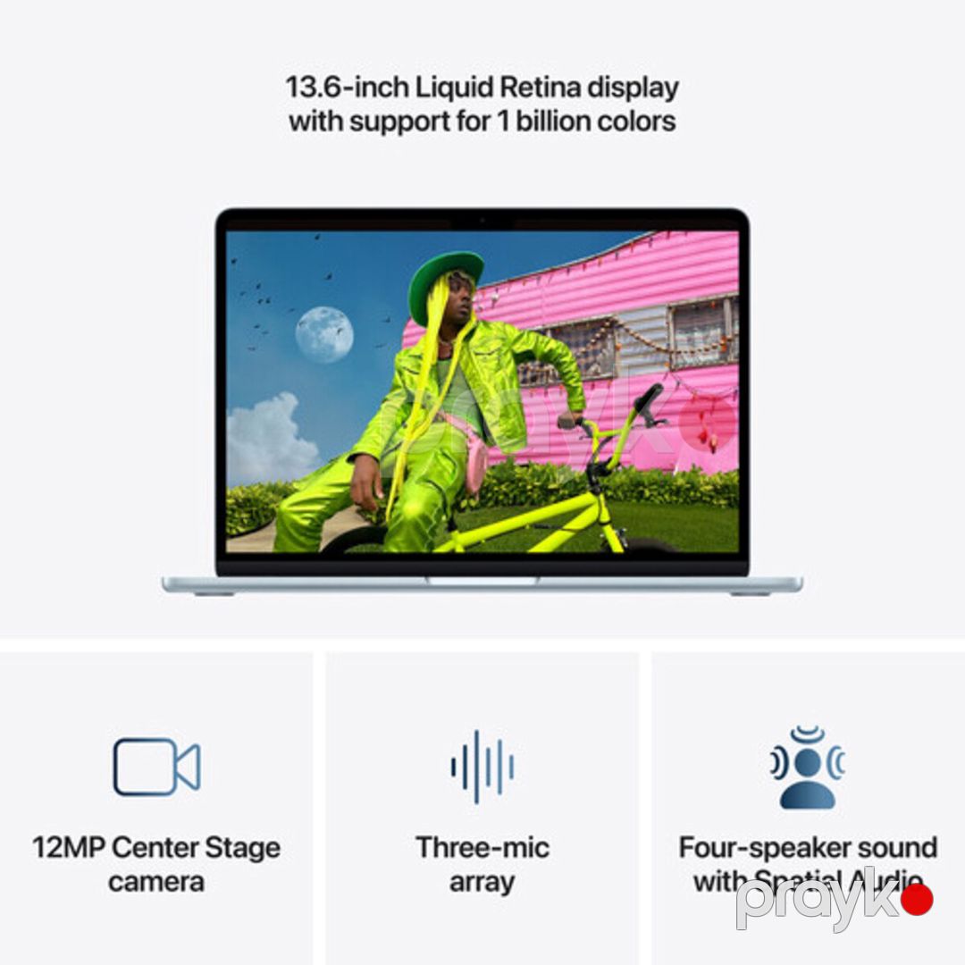 Noutbuk Apple 13" MacBook Air (M5, Sky Blue) — Noutbuklar, Bakı (5)