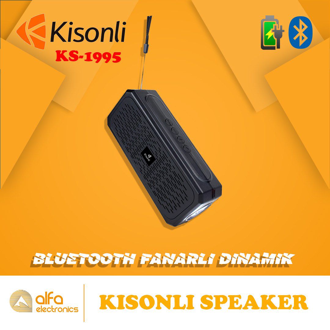 "Kisonli Ks-1995" fənərli radio bluetooth dinamik — Elektronika, Bakı (6)