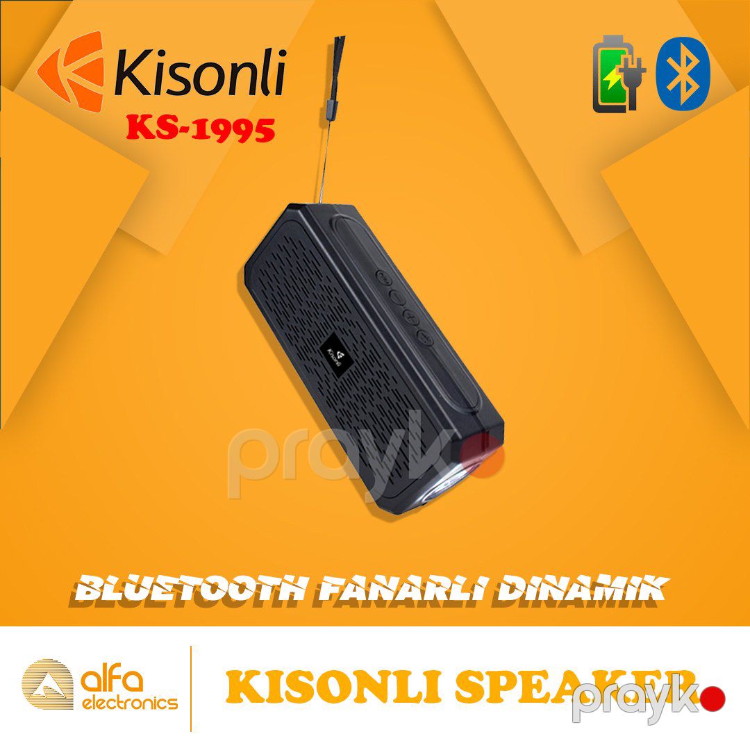 "Kisonli Ks-1995" fənərli radio bluetooth dinamik — Səs texnikası, Bakı (6)