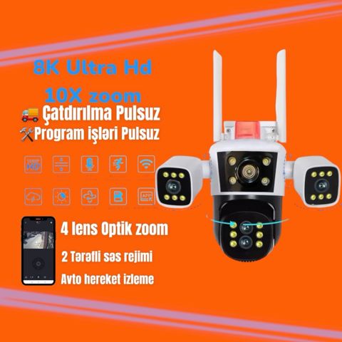 Kamera 8K 10X Zoom — Bakı