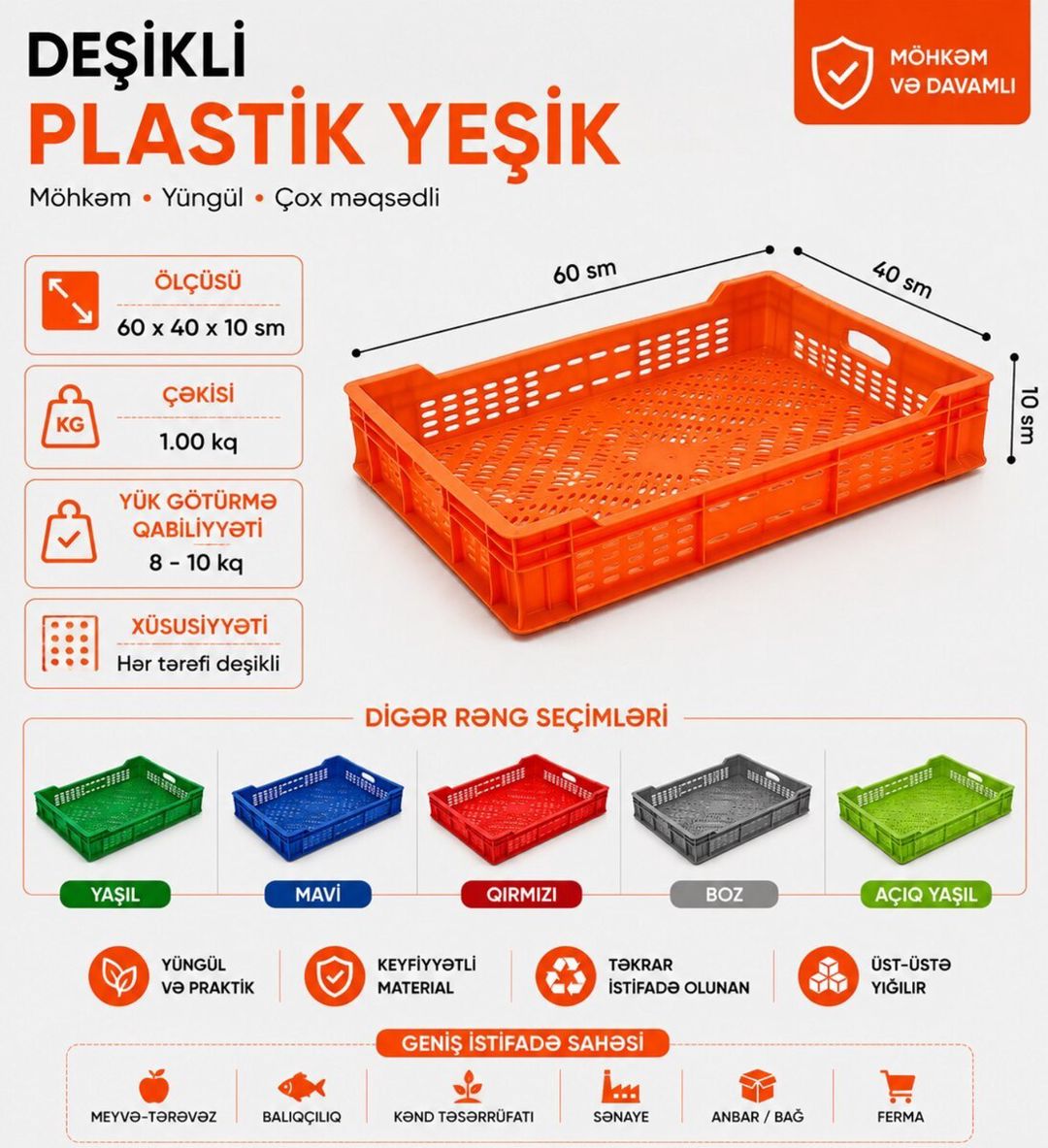 Plastik yeşik — Biznes və avadanlıq, Bakı (12)