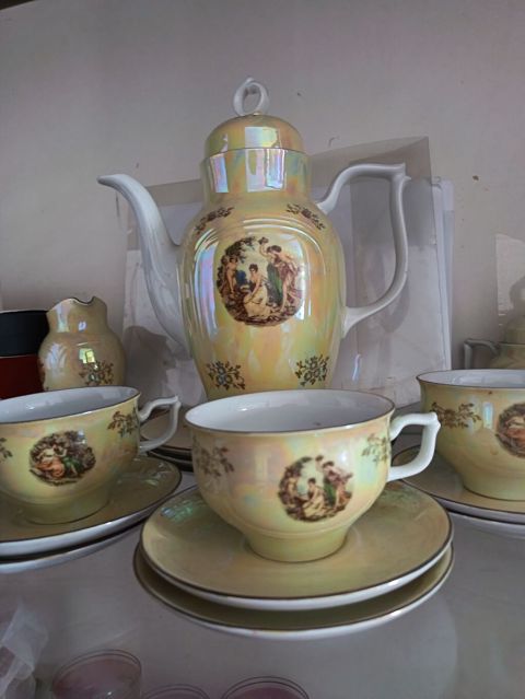 Çay dəsti, rəng - Sarı, Keramika, 6 nəfərlik — Bakı