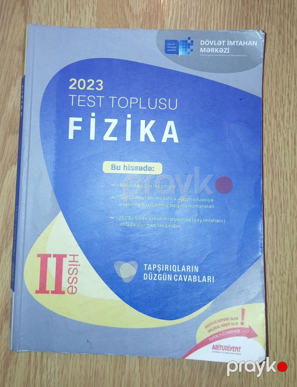 Az işlənmiş Fizika 2023 1 və 2 ci hissə test topluları satılır,Az — Kitablar, Bakı (2)