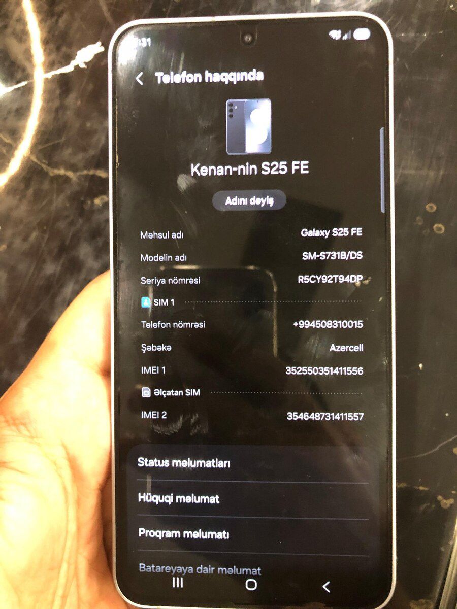 Samsung Galaxy S25 FE Jetblack 256GB/8GB — Smartfonlar, Bakı (6)