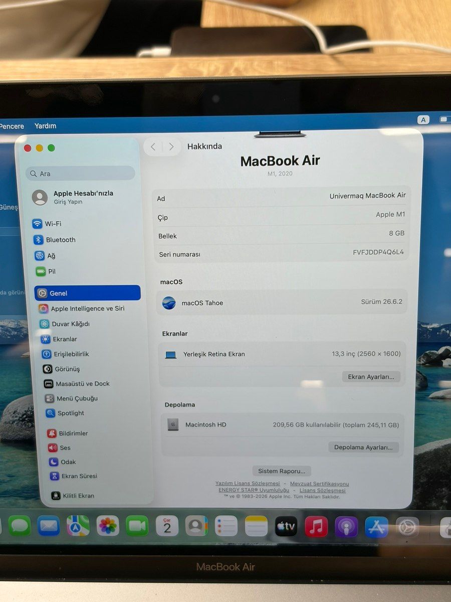 MacBook Air M1 8/256 Space Gray — Noutbuklar, Bakı (3)