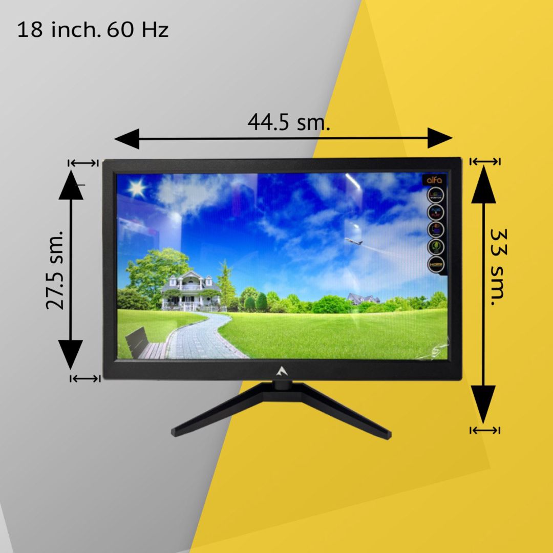 Monitor LED "Alfa, 18.5 Inch 60 Hz" — Elektronika, Bakı (2)