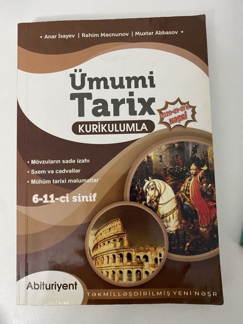 Ümumi Tarix 6-cı sinif, 2020 il — Masazır