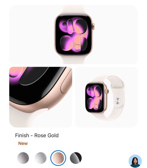 Apple Watch Series 11 Aluminum Rose Gold 42mm