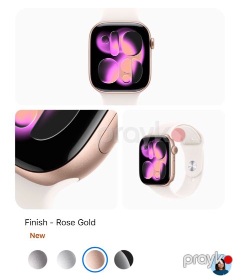 Apple Watch Series 11 Aluminum Rose Gold 42mm